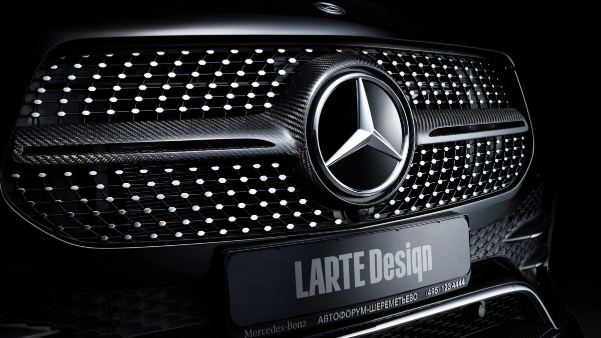 Карбоновая решетка для Mercedes-Benz GLE WINNER от Larte