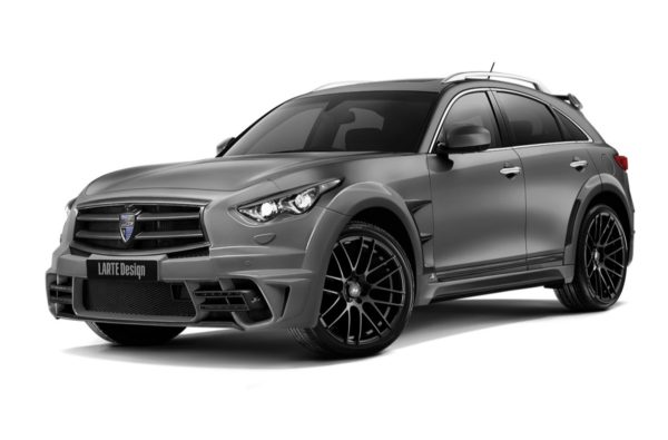 Infiniti QX70 tuned by Larte Design on a transparent background