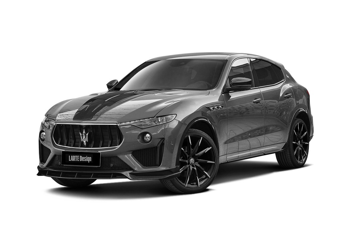 Maserati levante with Shtorm GT body kit, front view