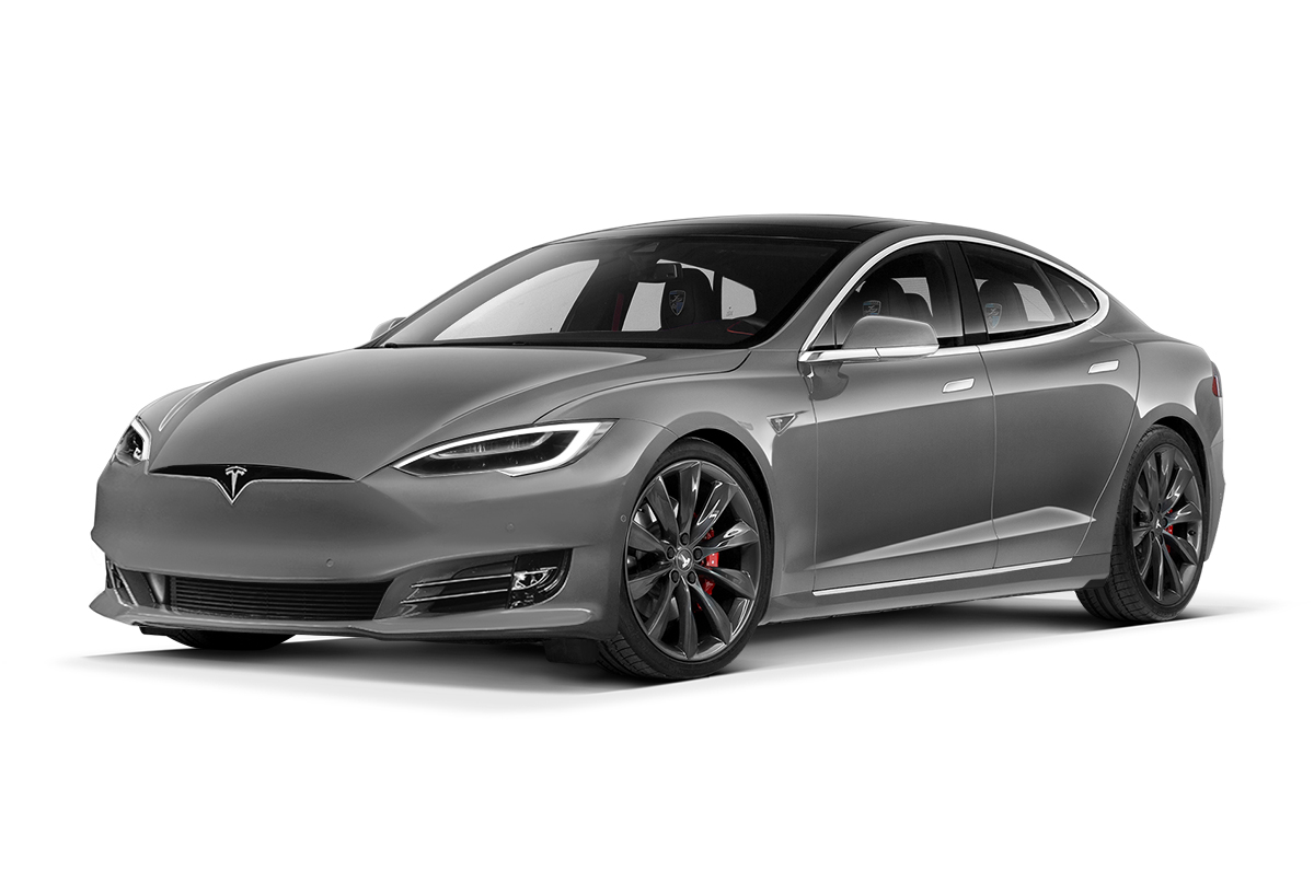 Tesla Model S вид спереди